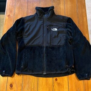The North Face Polartec Black Fleece Mixed Media Jacket Size Women’s S EUC